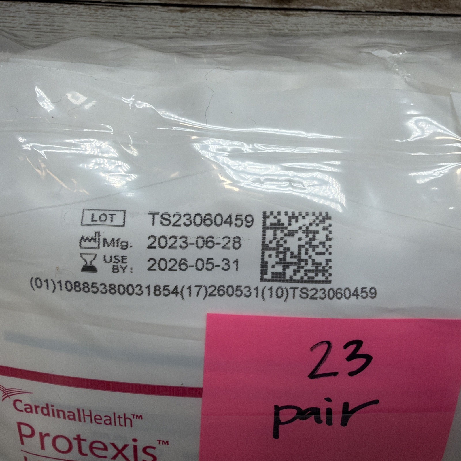 Protexis Latex Classic Surgical Gloves Nitrile Coating 23 Pair Size: 7 Exp: 5/26