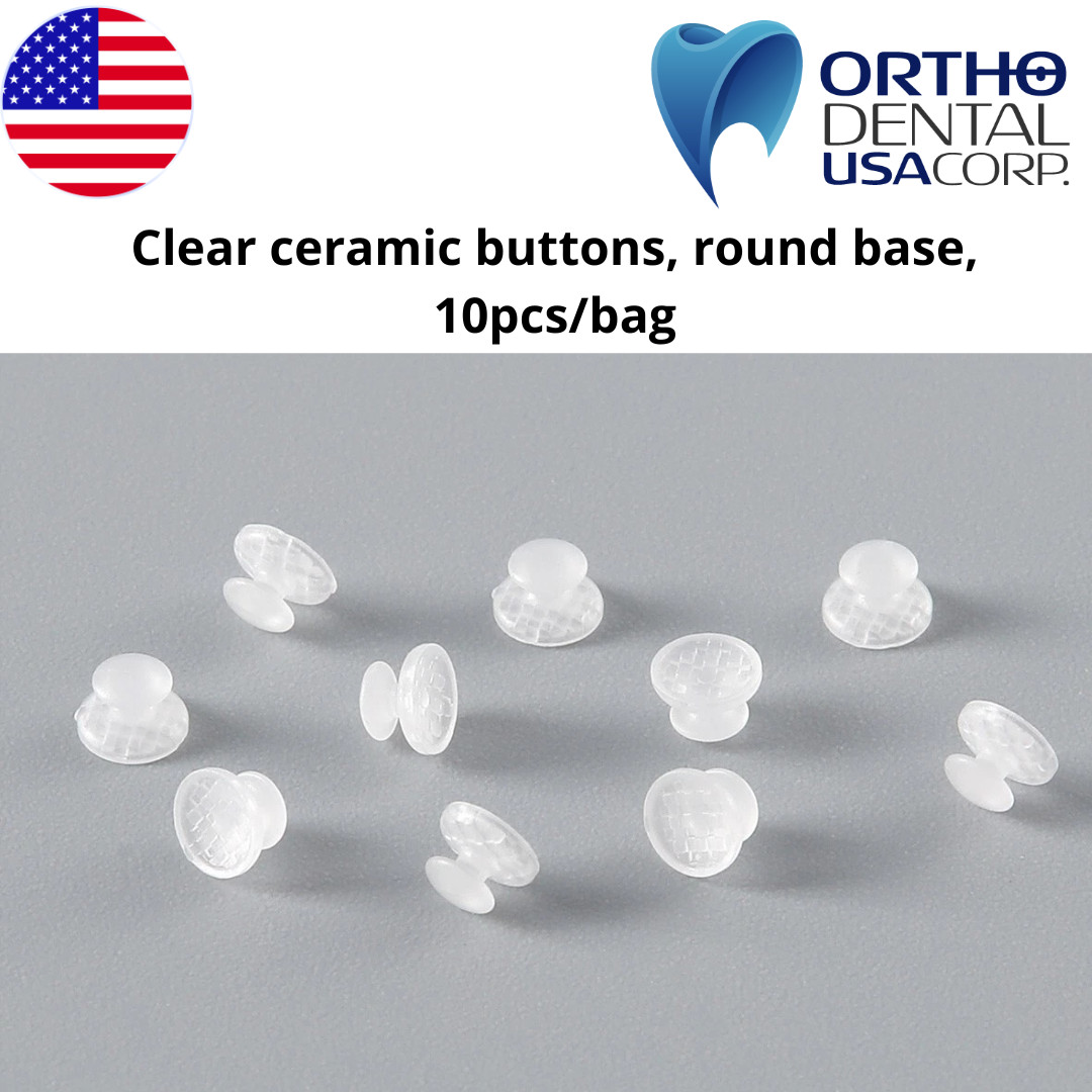 Dental Orthodontic Lingual Buttons Bondable round or rectangular Orthodentalusa