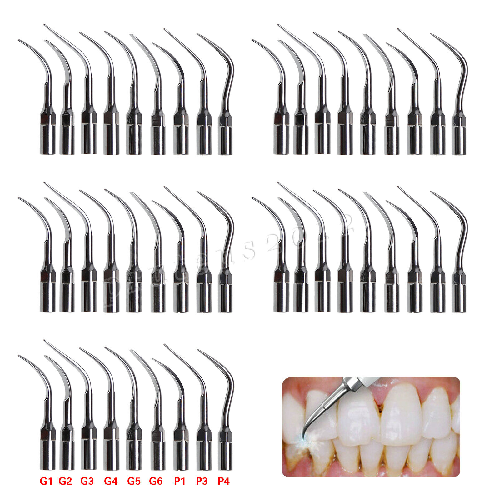 Dental Ultrasonic Piezo Scaler Handpiece/ Scaler Tips fit EMS woodpecker