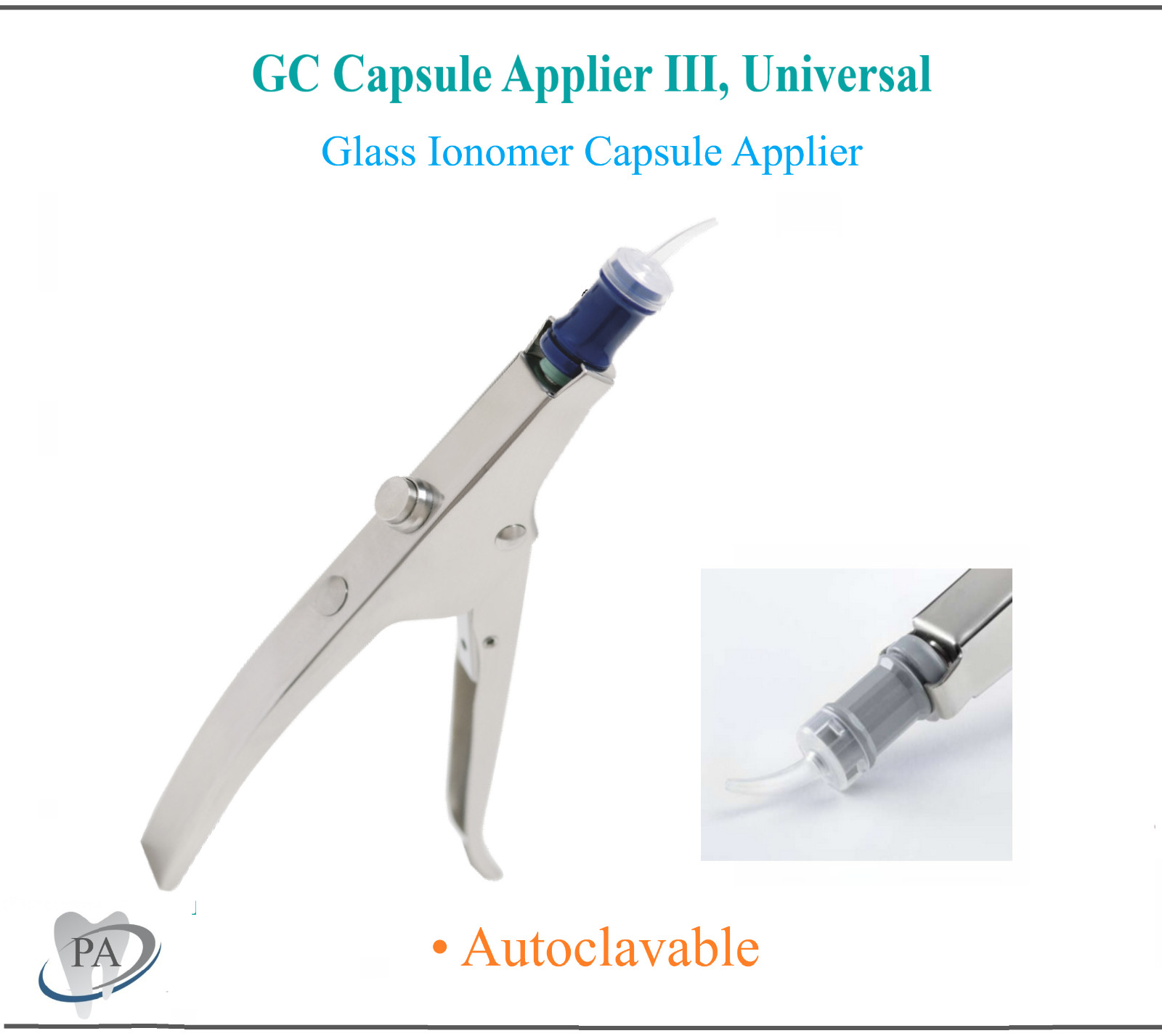 GC Fuji DENTAL CAPSULE APPLIER APPLICATOR GUN, Autoclavable, Long Shelf Life