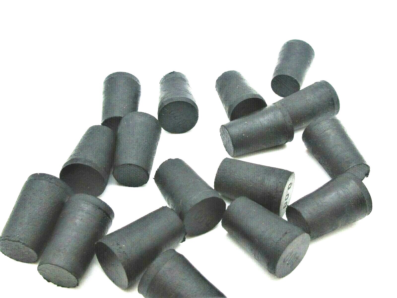 #000 Solid Rubber Stoppers Lab Tapered Plugs Rubber Corks Various Pack Sizes