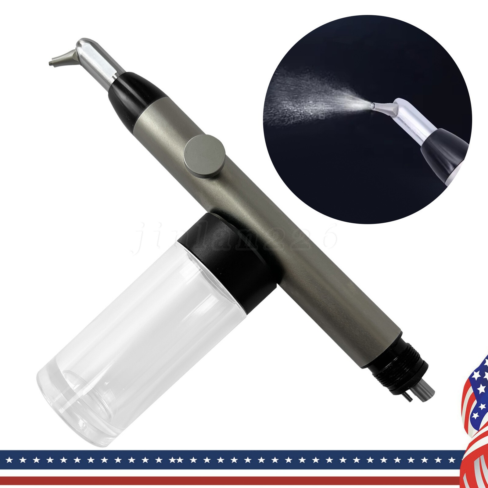 Dental Aluminum Oxide Micro Blaster Air Polisher Abrasion Microetcher w/ Water