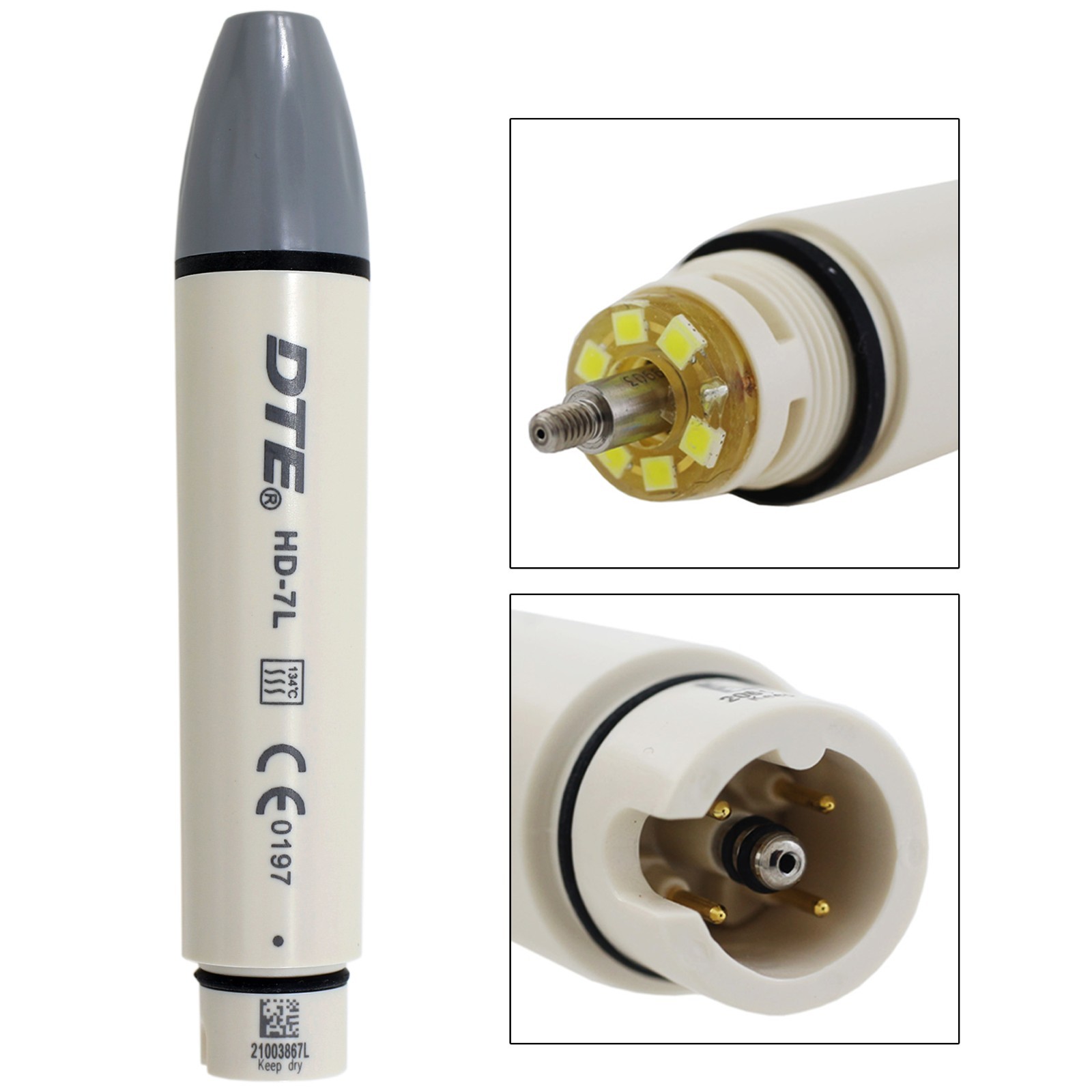 Woodpecker DTE HD-7L Handpiece Dental Ultrasonic Piezo Scaler Tips GD1 GD4 PD1