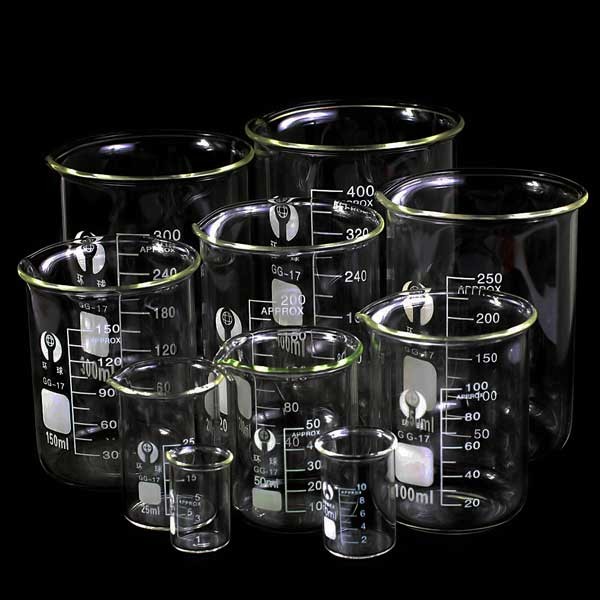 5ml-3000ml Glass Laboratory Handle Beakers High Chemistry stability Glassware