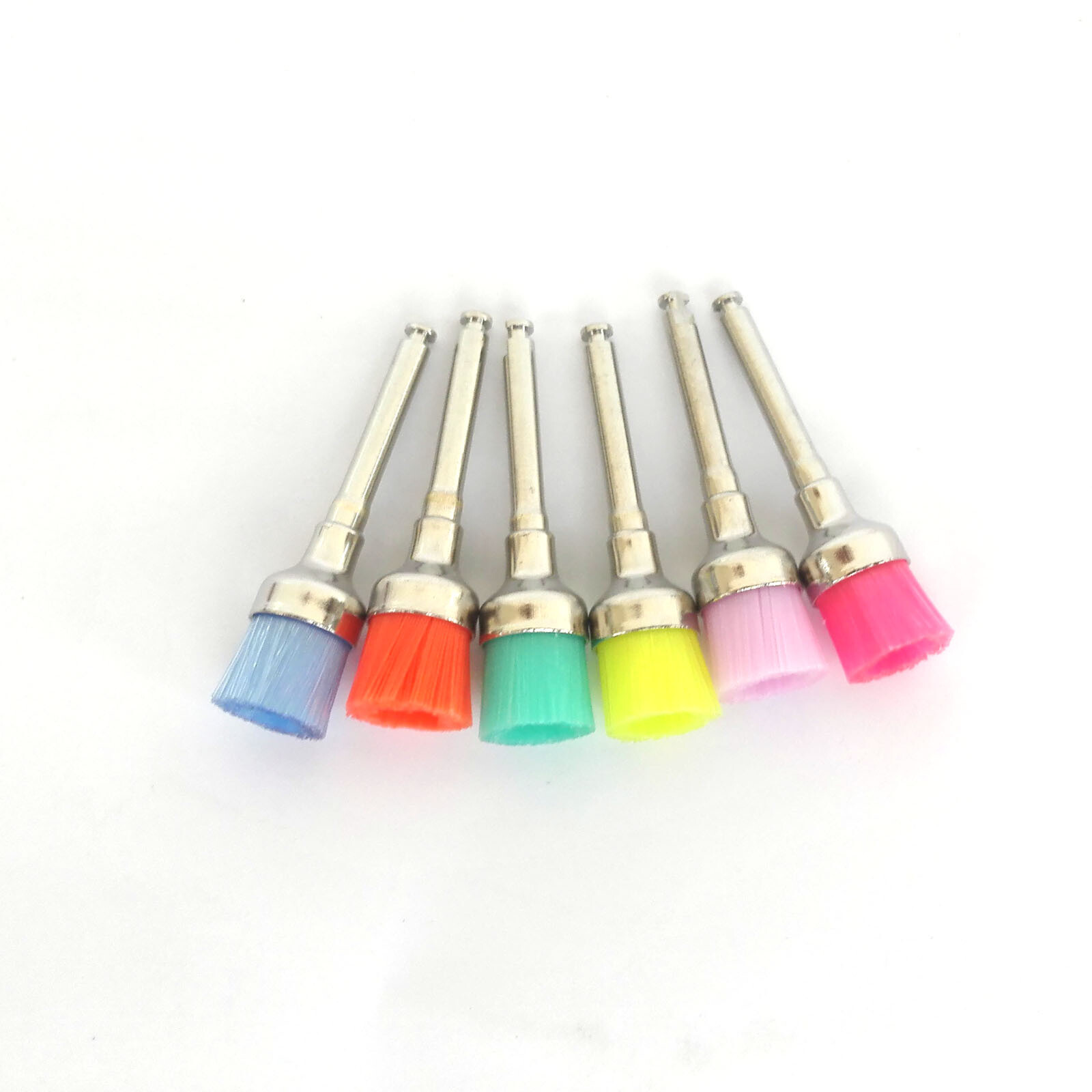 Dental Multi-color Nylon Latch Flat Bowl Buffing Polisher Prophy Cup Bolt Brush