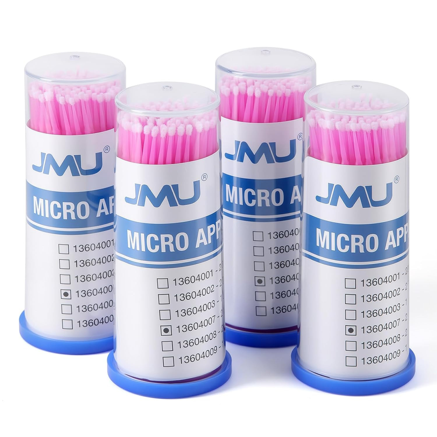 JMU 400Pcs Dental Micro Applicators Brushes Fine, Disposable Microswabs, Pink