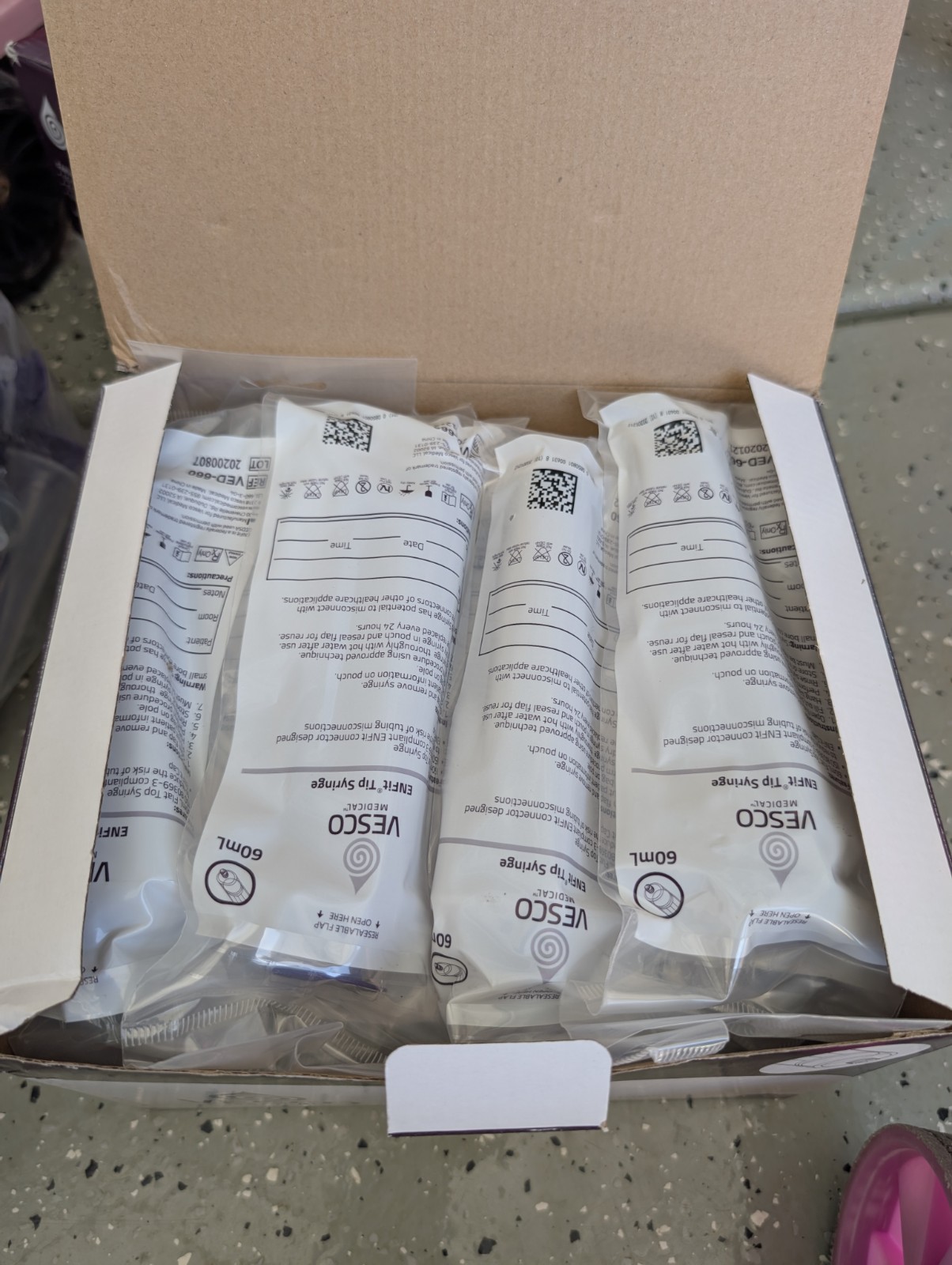 Vesco VED-660 Qty 30 – 60mL eNFit Tip Syringe