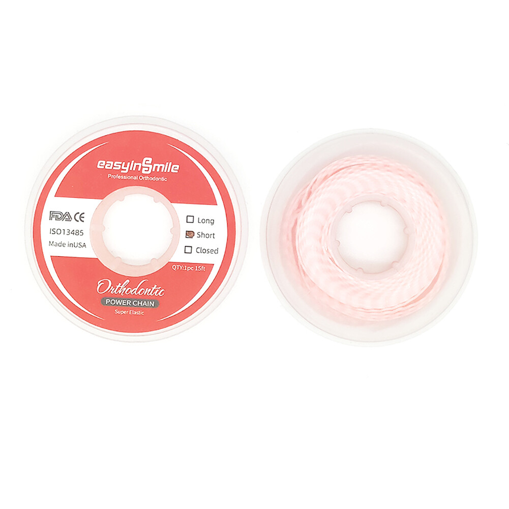 Dental Orthodontic Elastic Ultra Power Chain Rubber Band Dentist Ortho Materials