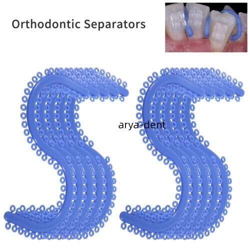 Dental Ortho Separator Spacers Elastic Teeth Ligature Ties Placing Pliers Forcep