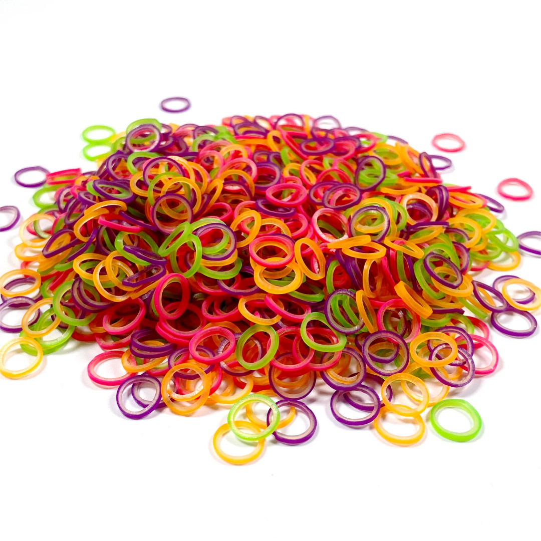 4.5OZ Colorful 5000Pcs Dental Orthodontic Elastics Rubber Bands Ligature Ties