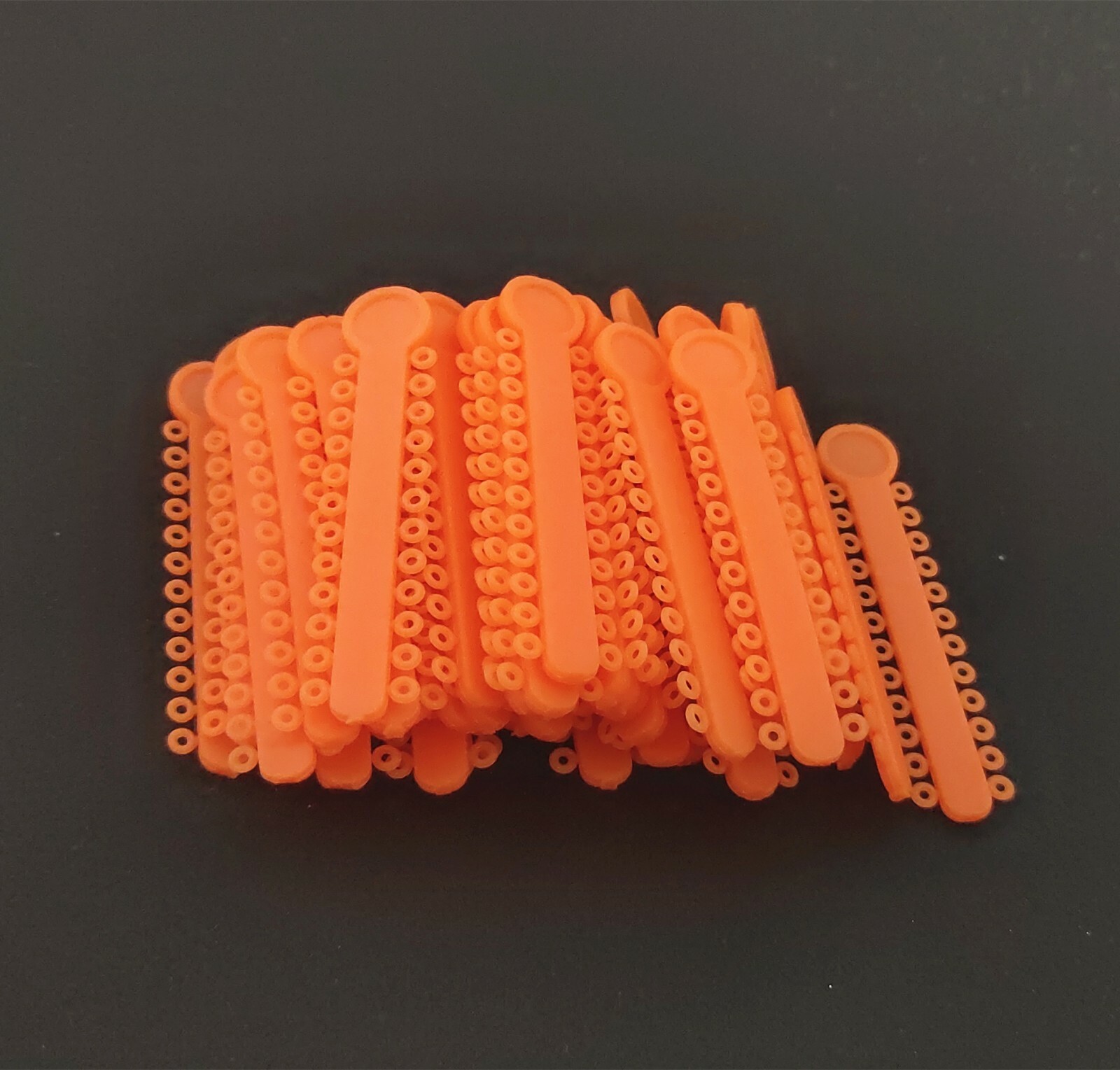 1 Pack Orange Color Elastic Ligature Ties Rubber Bands O Rings 1008Pcs/Pack