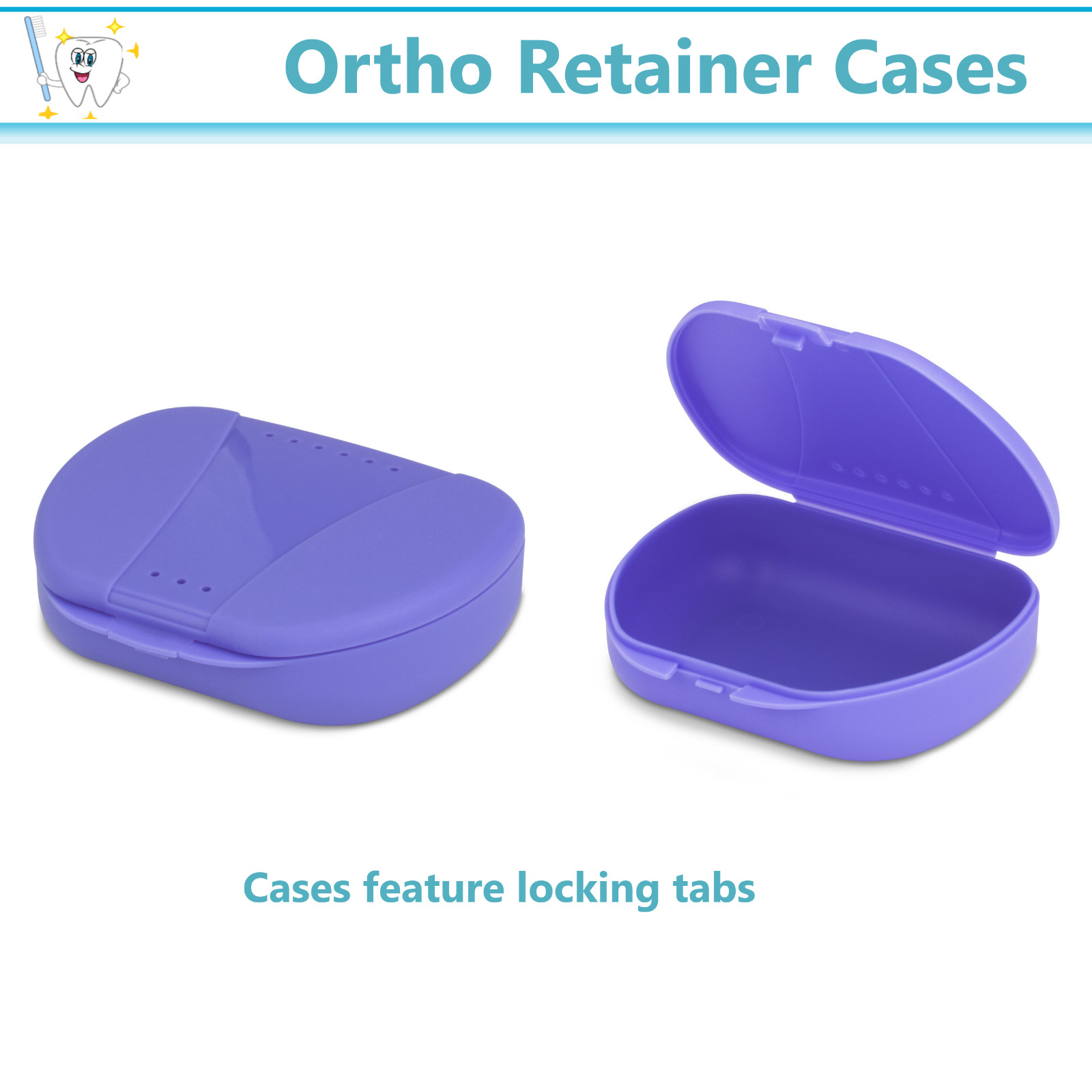 Dental Denture Box Storage Case – 1 1/’4 Deep Ortho Retainer Box Appliance Cases
