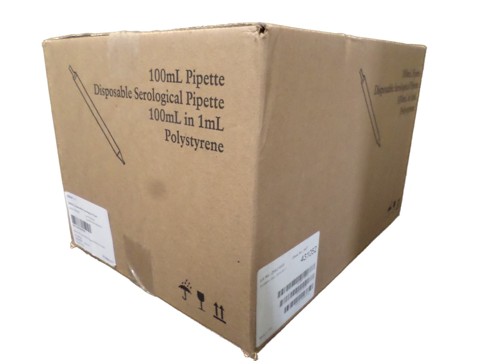 FISHERBRAND Polystyrene 100mL Sterile Serological Pipette 13-678-000 (100/cs)