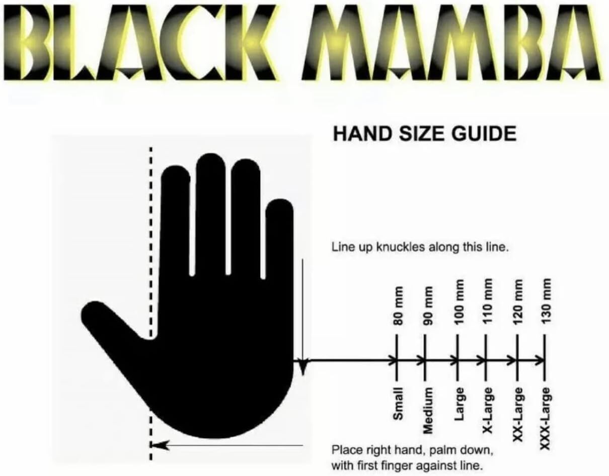 Black Mamba Powder Free Industrial Strength Nitrile Gloves 100 Count Large