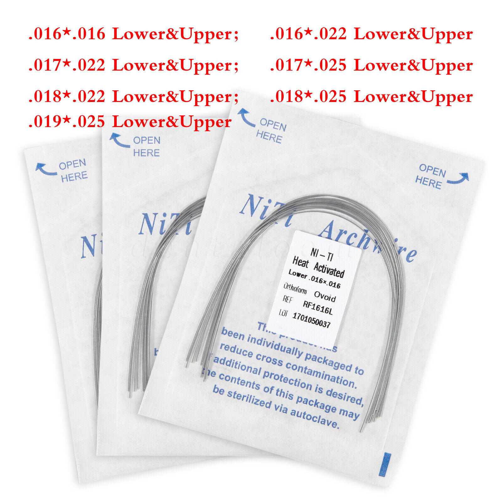 SKYSEA Dental Orthodontic Heat Thermal Activated Niti Rectangular Arch Wires FDA