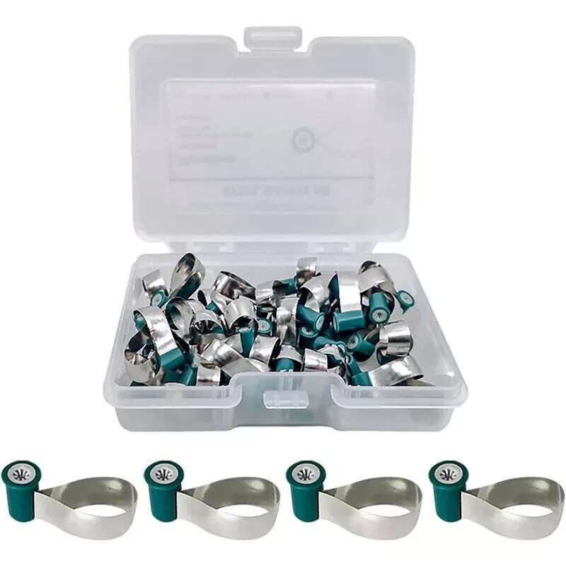 50Pcs/Box Dental Adapt SuperCap Steel Matrix M6 Matrices Thickness 0.03/0.038mm