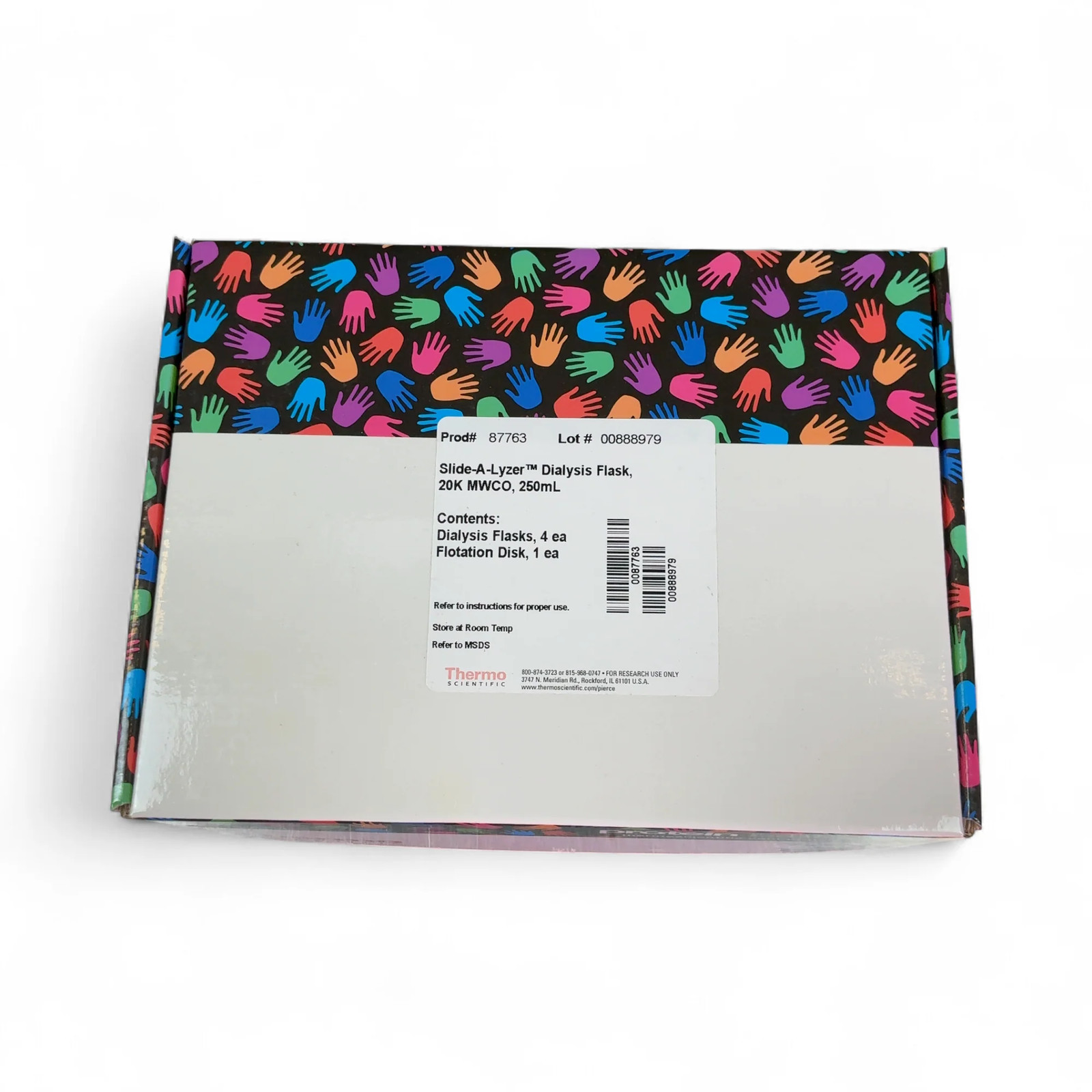 Thermo Scientific 20k-MWCO 250mL Cap. Slide-A-Lyzer Dialysis Flasks 87763