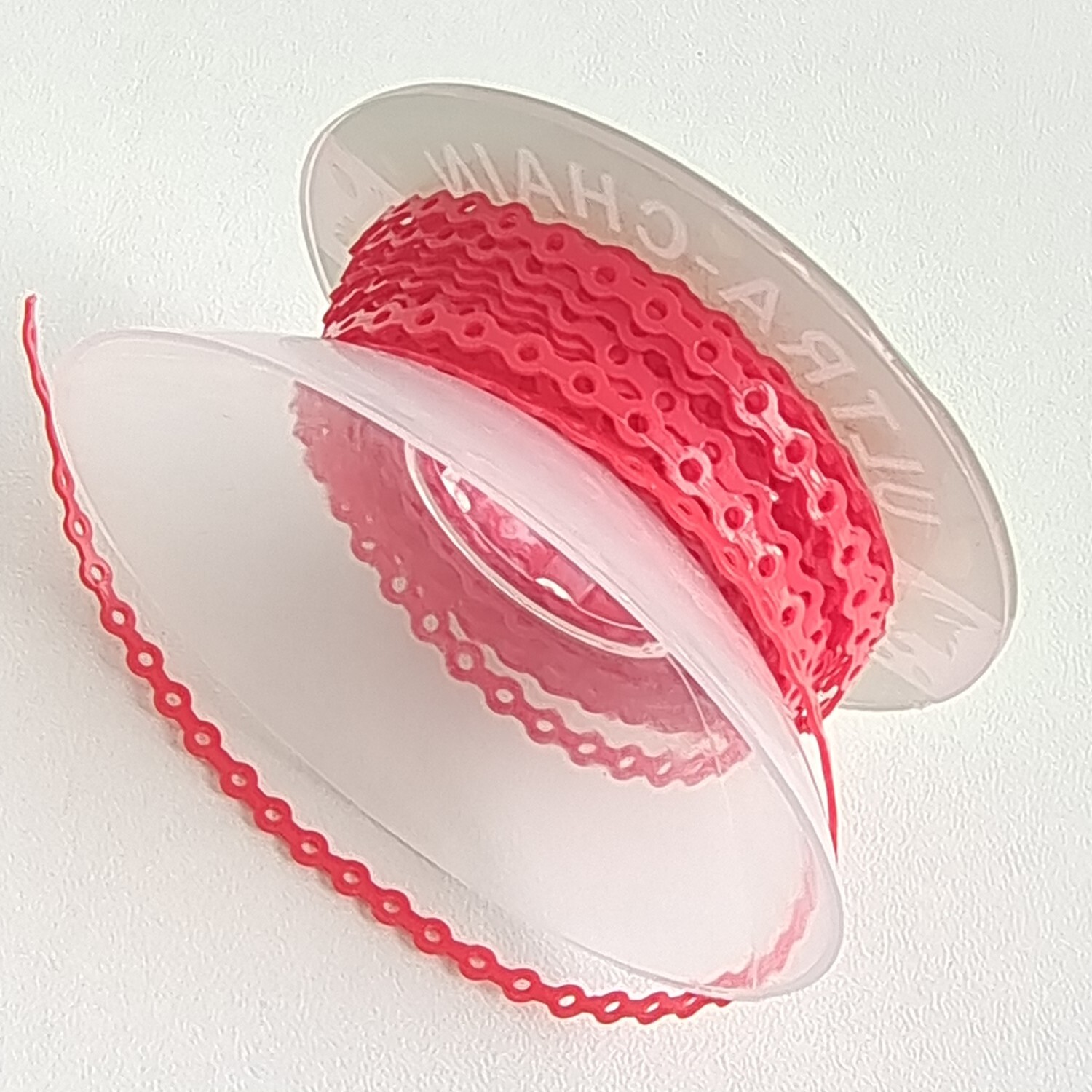 5Rcs Dental Orthodontic Elastolink Rubber Power Chain Red Long Short Continuous