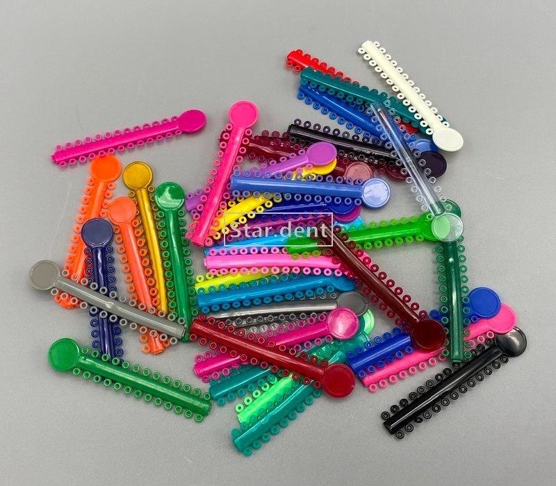 1040Pcs Dental Orthodontic Ligature Ties Elastic Rubber Bands For Bracket Brace