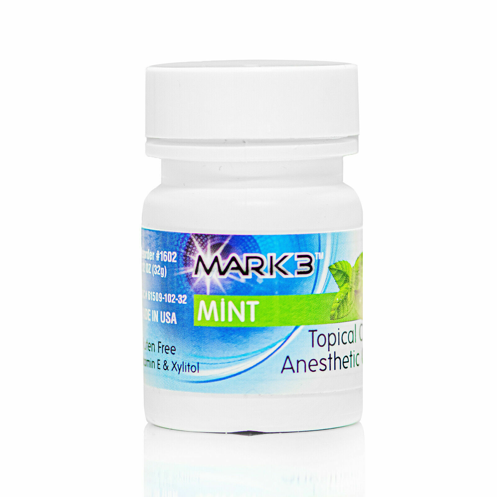 MARK3 Dental Topical Anesthetic Gel 20% Benzocaine 1oz Jar New Date Made In USA