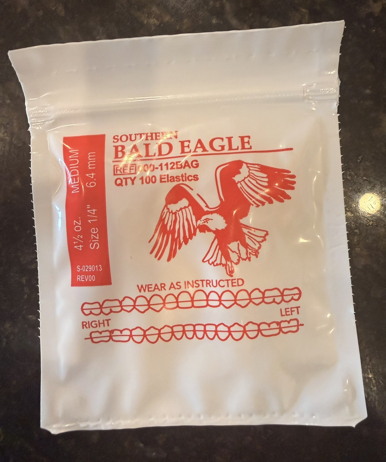 3 Southern Bald Eagle American Orthodontics Elastics Dental Rubber Bands