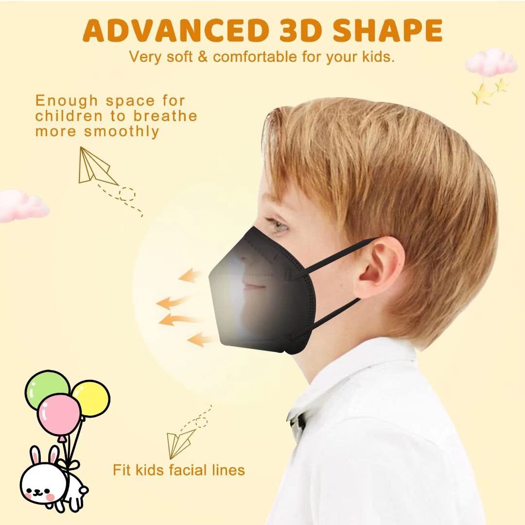 30 PcKN95 Protective Face Mask BFE 95% Disposable For Kid Boy Girl Child Toddler