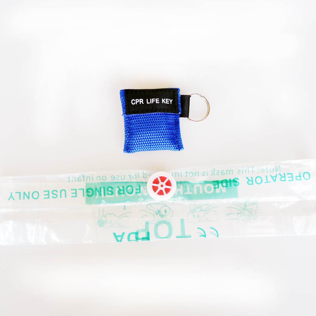 6PCSFirst aid resuscitation CPR Life Key CPR face shield key-ring Mouth to Mouth