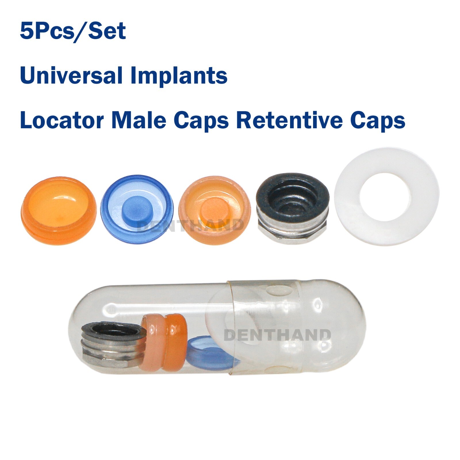 Dental Strong Retentive Caps Overdenture Metal Housing Attachment Abutments