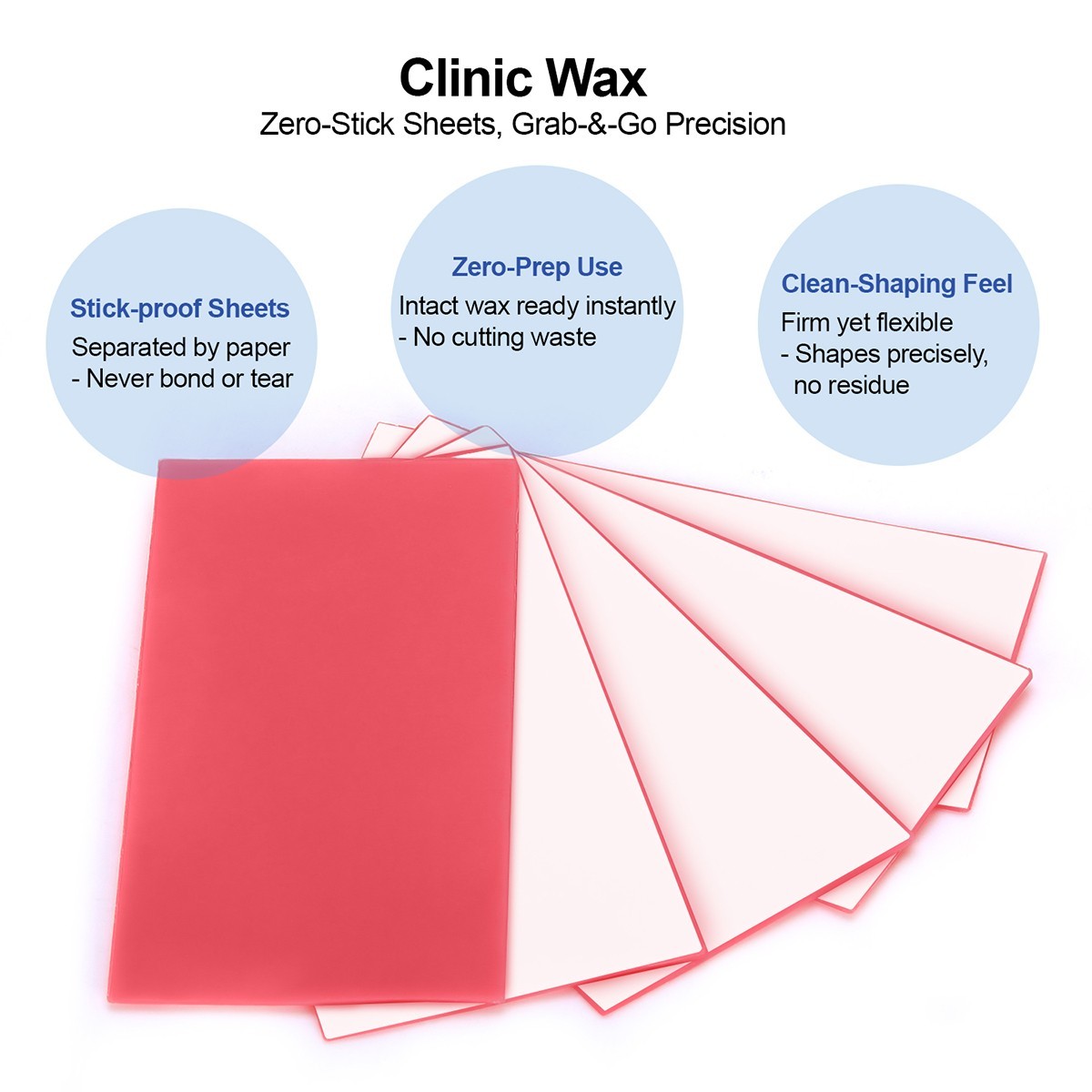 18 Sheets Dental Lab Base Plate Wax Molding Casting Wax Sheet Denture Material