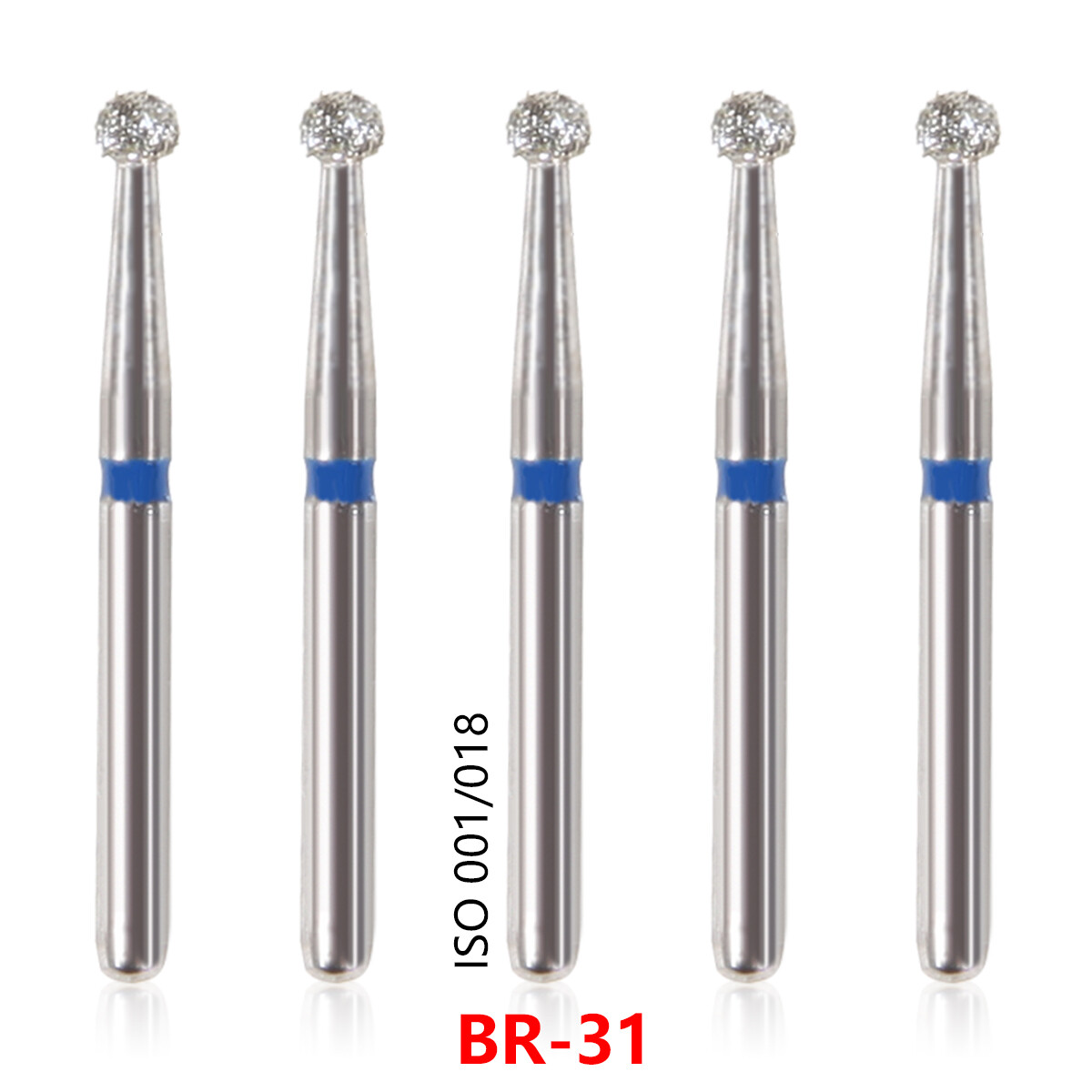 20Types 100Pcs Dental Diamond Burs Drills For High Speed Handpiece Medium FG BUR