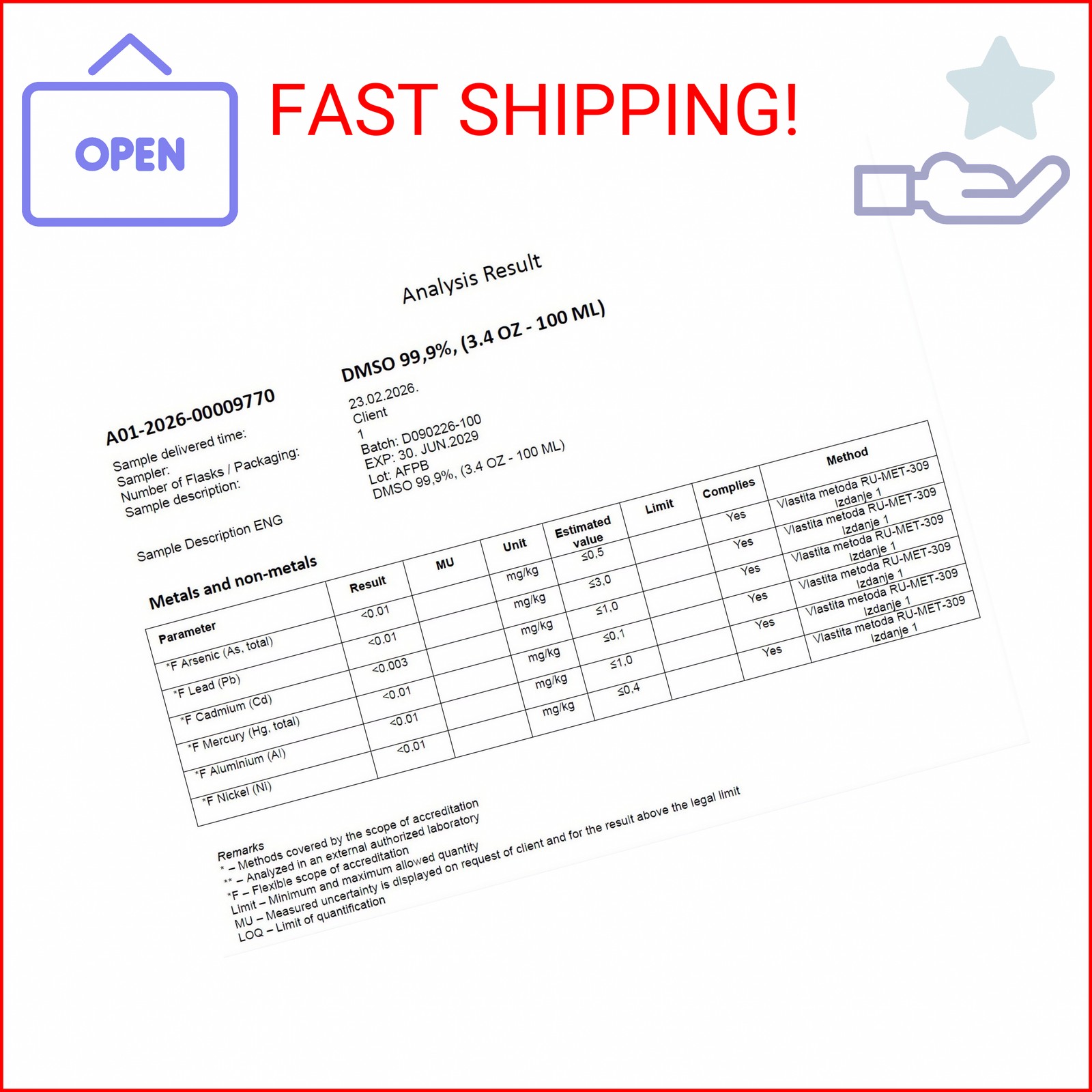 2X DMSO 99.9% Pharma grade ingredients | Low odor – Dimethyl sulfoxide liquid |