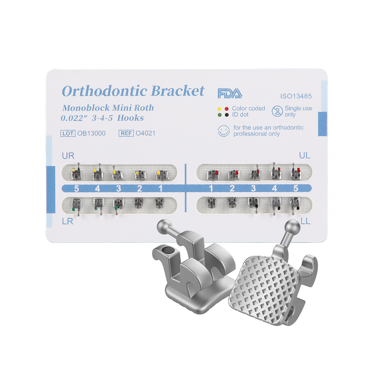 AZDENT Dental Orthodontic Brackets Braces/Super Elastic Niti Ovoid Arch Wires