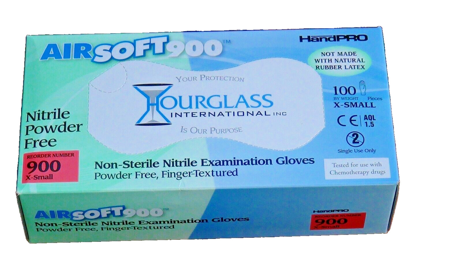 HandPRO Airsoft900 Powder Free Nitrile Examination Gloves (1000)Powder Free XS