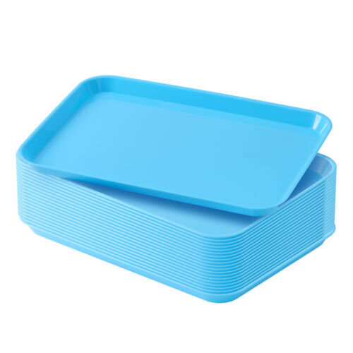 Dental Flat Tray Autoclavable Plastic Instrument Procedure Trays Non-Slip