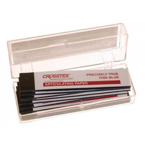 Crosstex TPXXT Articulating Paper XX-Thin Blue .00125″ 32 Microns 144/Sheets