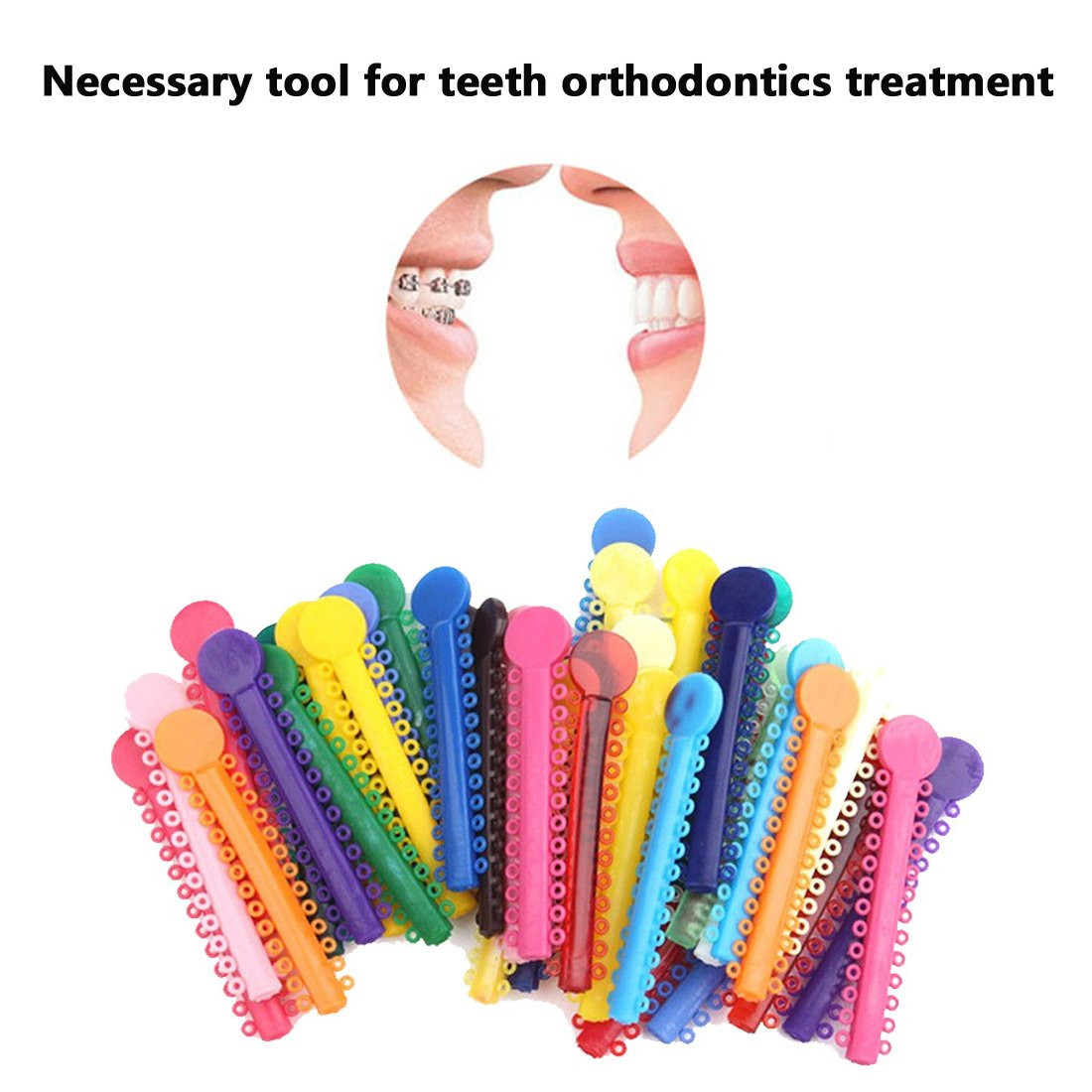 Orthodontic Ligature Ties Multi-Color Orthodontic Elastomeric O-Rings Braces …