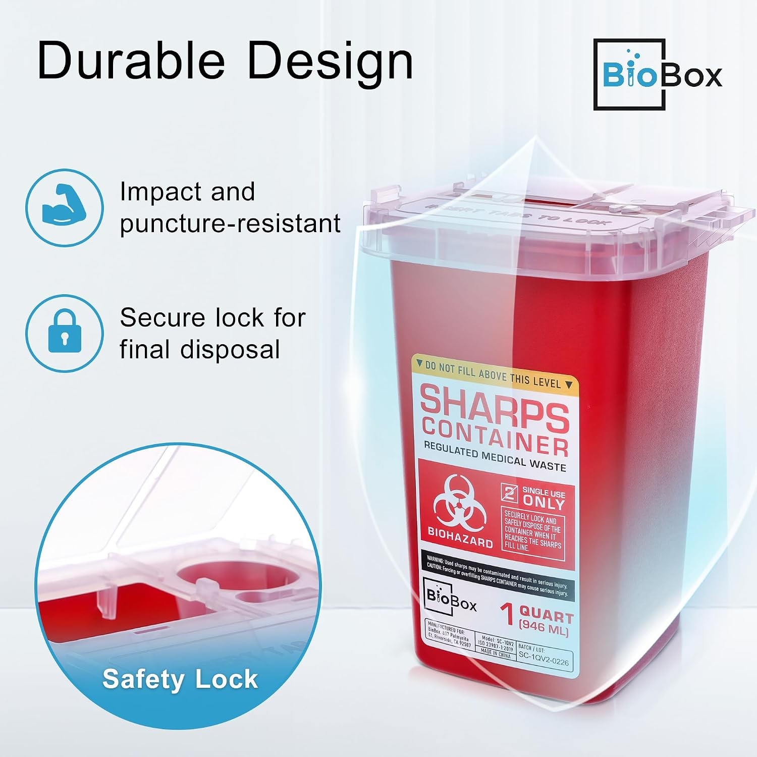 Sharps Container Small – Sharps Containers for Home Use and Labs – Portable Need