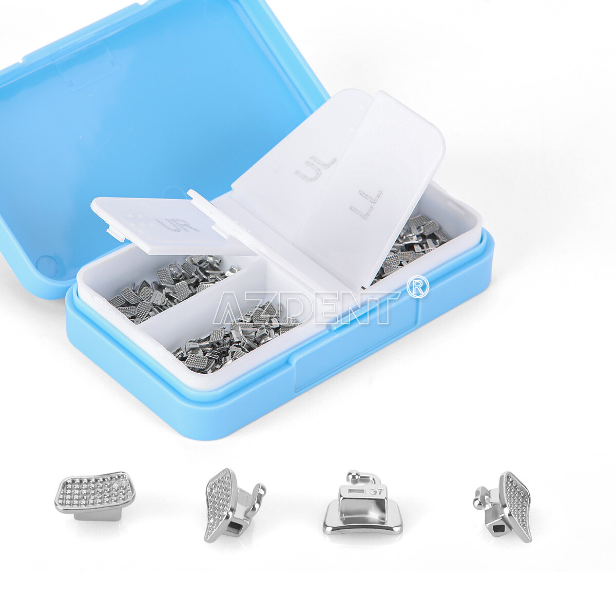 50Sets AZDENT Dental Orthodontic Buccal Tube 1st 2nd Molar Tube Roth MBT .022