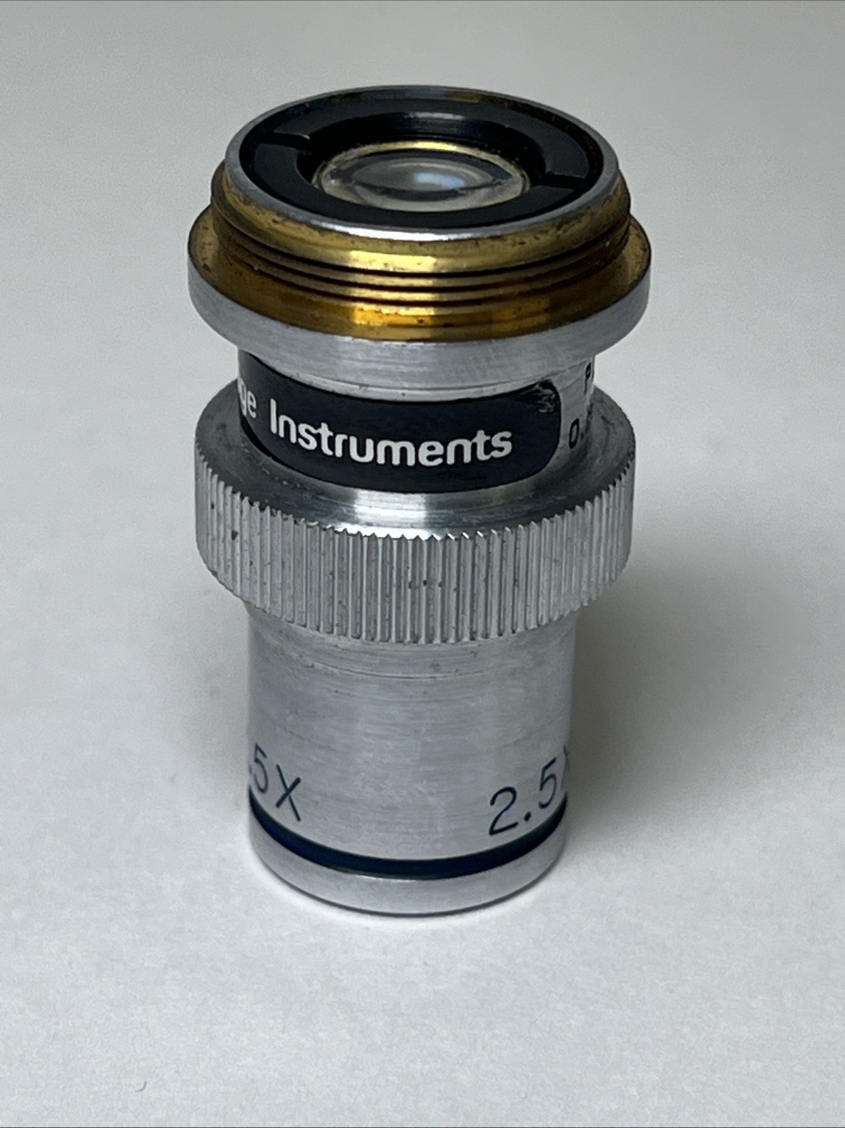 VTG Cambridge Instruments Planachromat Lens 0.18 Cover Glass 2.5X 0.06 N.A. VGC!
