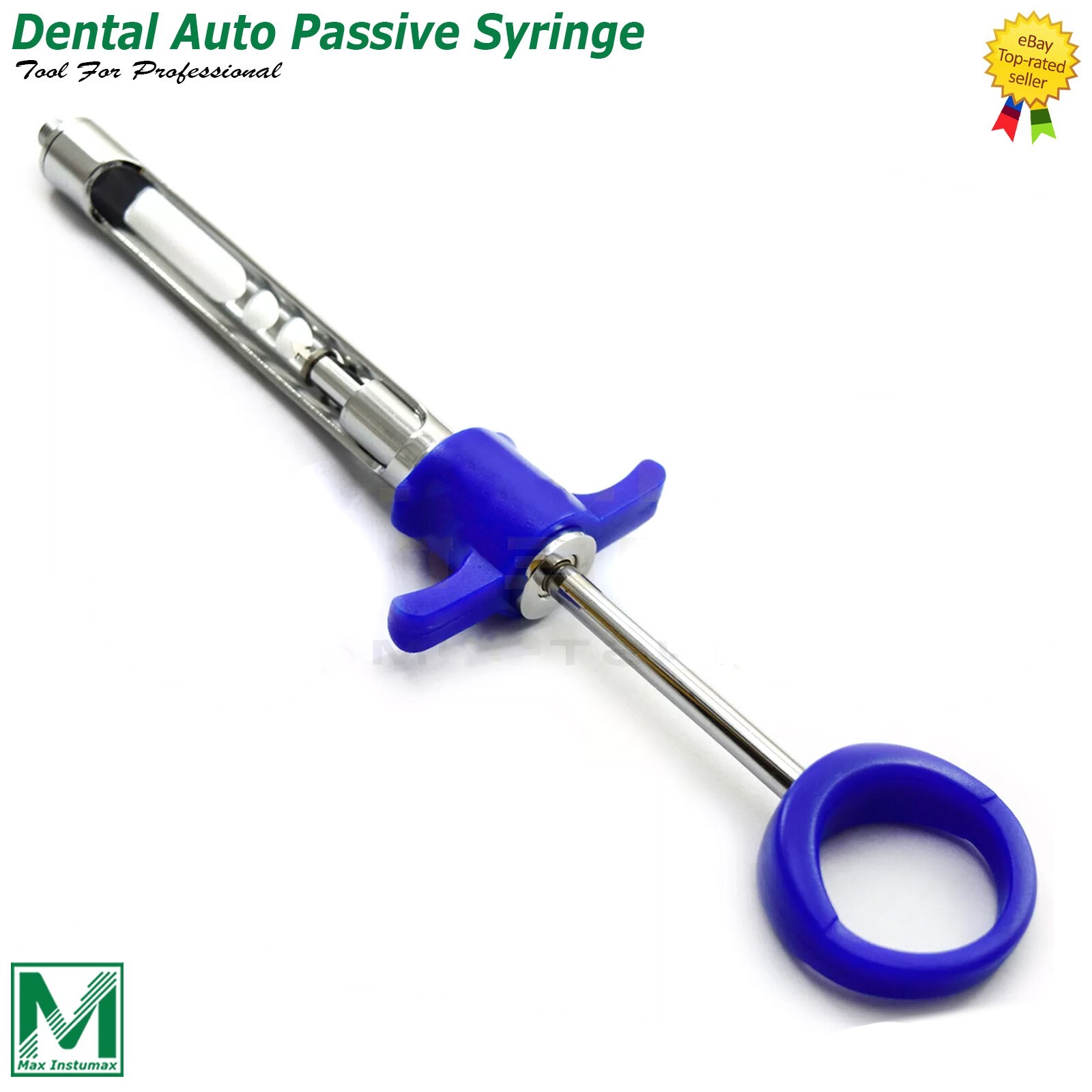 Set of 2 Dental Anesthetic Auto Passive Syringes 1.8ml | JERINGAS DE ANESTESIA