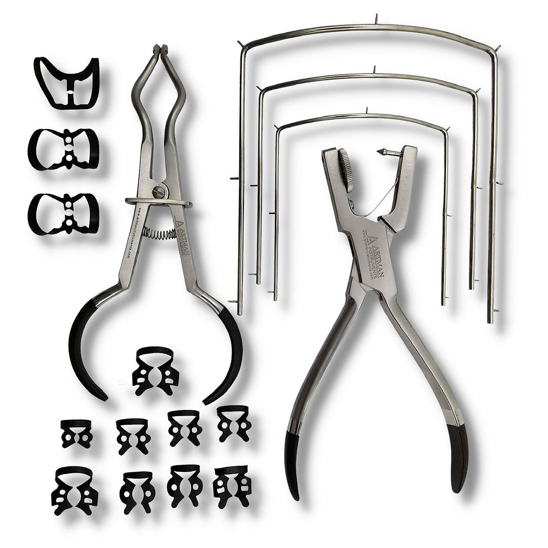 Artman Instruments Rubber Dam Kit – Includes: Assorted Instruments