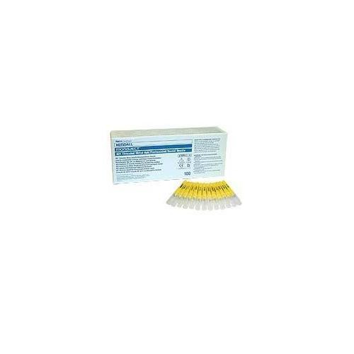 Kendall 8881400066 Monoject #400 27 Gauge Short .75″ Plastic Hub Yellow 100/Bx