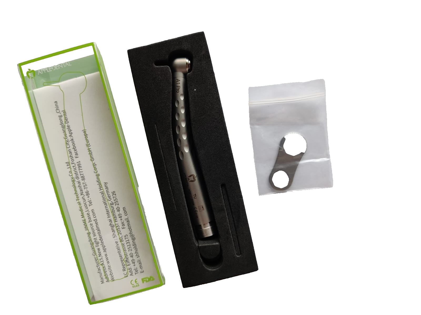 APPLE Dental PUSH BUTTON Handpiece Premium Quality Turbine Big Head 2 Hole