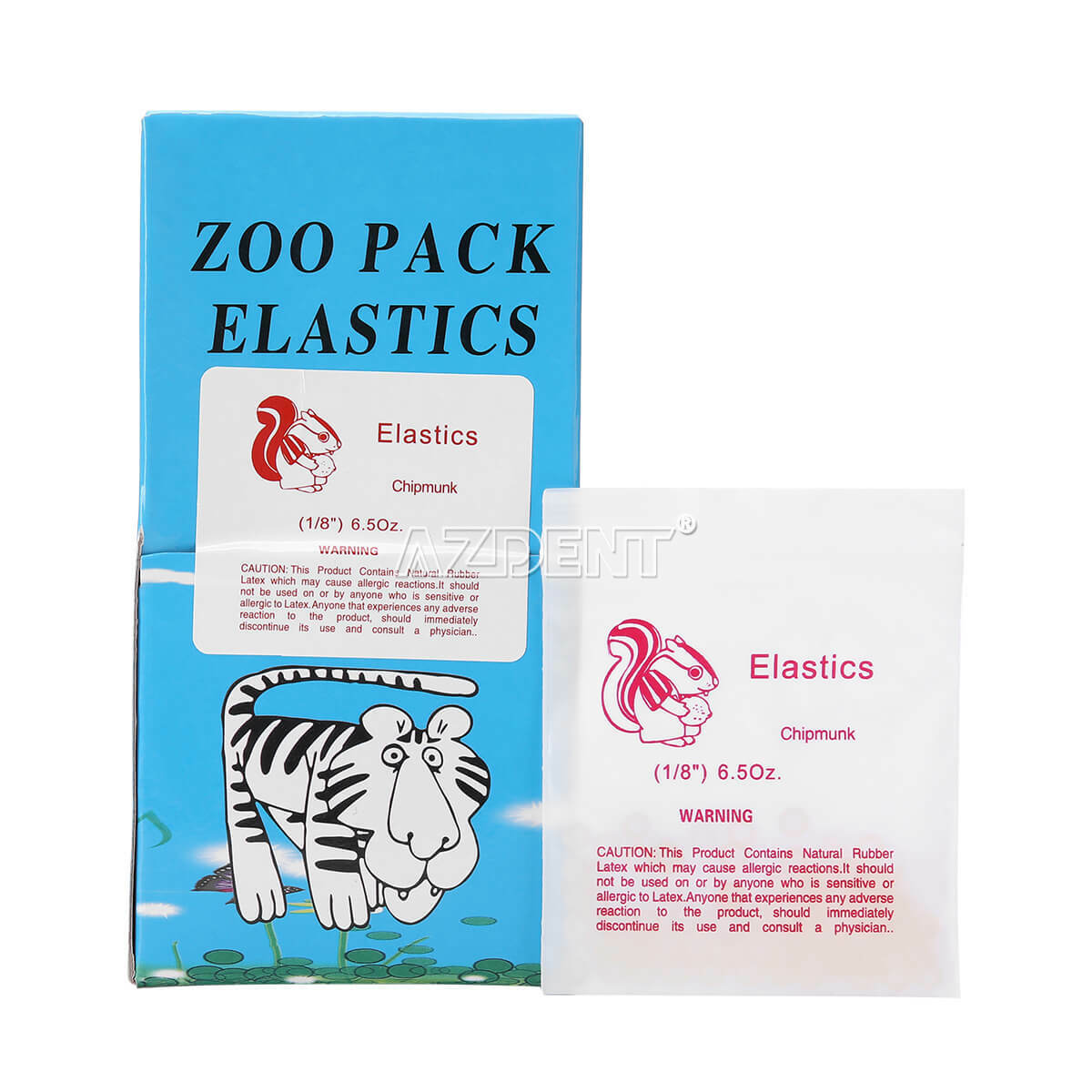 5000Pcs/box AZDENT Dental Orthodontic Elastics Latex Braces Rubber Bands 6.5 OZ