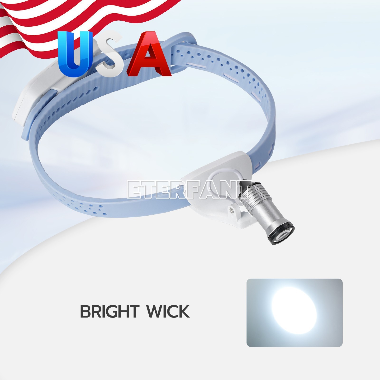 ETERFANT Dental 5W LED Lightweight Headlig Lamp/W/Filter for Binocular Loupe US
