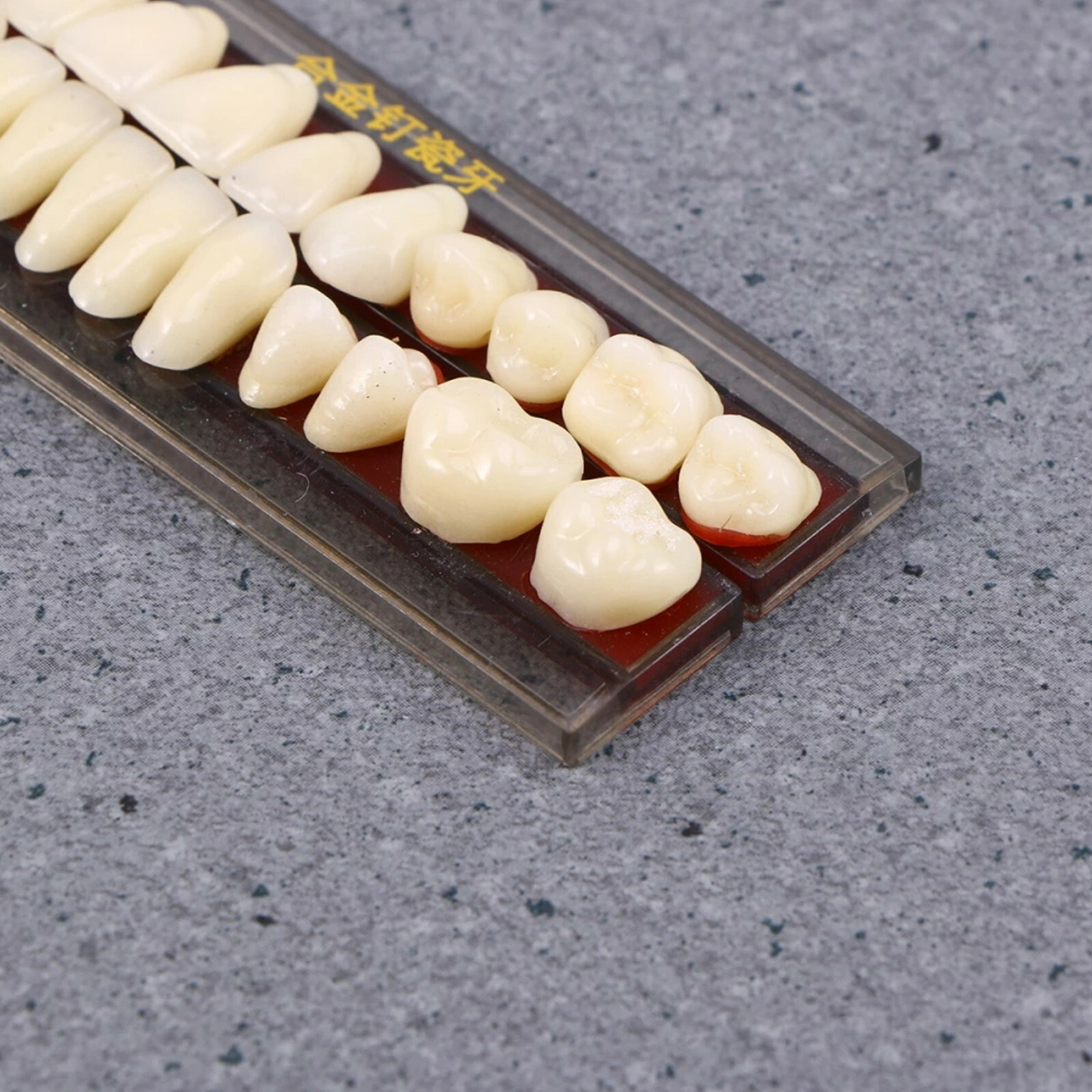 5 Set/Box Dental Alloy Pin Porcelain Teeth Material Color Guide Upper Teeth