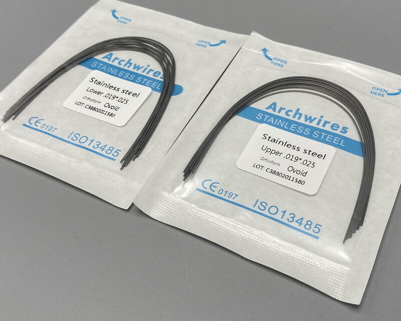 Dental S.S Orthodontic Arch Wire Stainless Steel Round Rectangular Ovoid Form