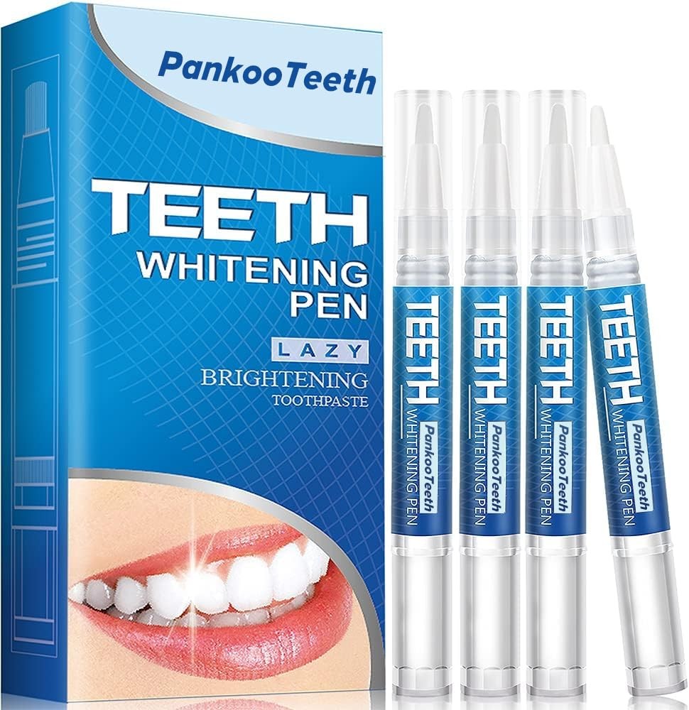 Teeth Whitening Pen 4+1(5 Pack), 70+ Treatments, 0.24 Fl Oz (Pack of 5), Bule