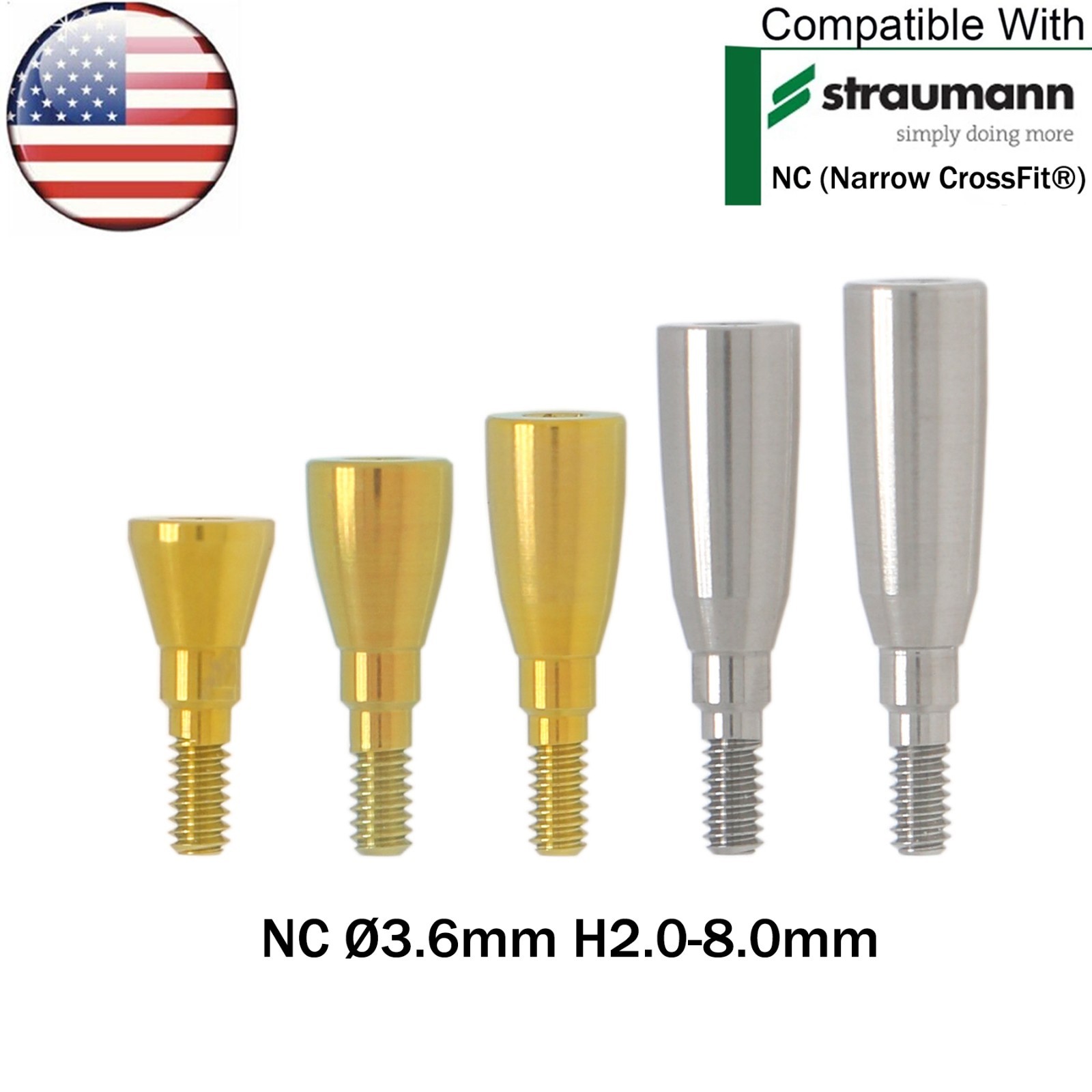 For Straumann ITI Healing Abutment & Transfer Impression Open Closed Tray NC/RC