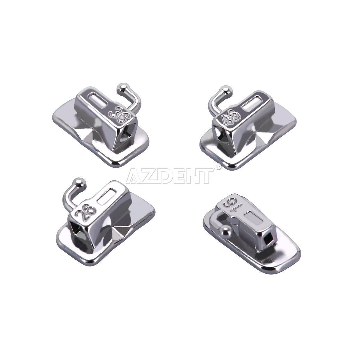 AZDENT Dental Orthodontic Self-Ligating Brackets Braces Roth/MBT .022 Hook 3 4 5